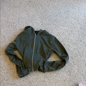 Green Zip-Up Hoodie